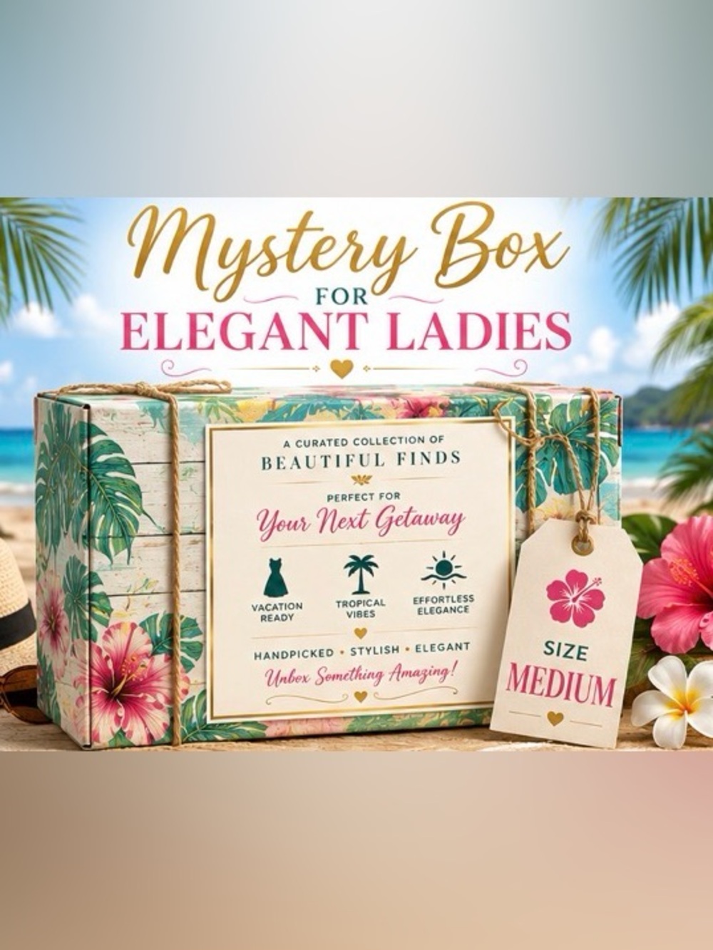 Mystery Box Size M Vacation Resort Summer Spring Bundle and Save